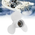 thumbnail image 3 of 3 Blades Propeller, Aluminium Alloy Boat Propeller Sturdy 11-3/4in 10in  for Refit, 3 of 7