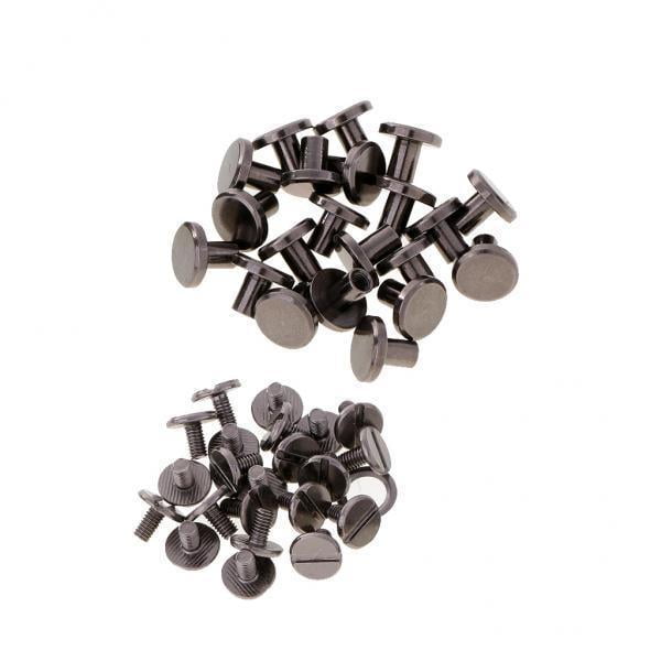 pernos prisioneros del tornillo,tornillos chicago,Artesanía en cuero,Tornillo de espárrago de remache,remache de uñas,Botón de remache,Remache redondo Sunnimix pernos prisioneros del tornillo