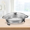 thumbnail image 3 of WEUVEB Stainless Steel Rectangular Fish Roasting Pan for Baking Grilling and Buffet Serving, 3 of 8