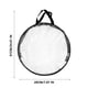 thumbnail image 3 of Bolsa de PVC para guardar coronas de 30 pulgadas | Recipiente transparente para coronas de flores con asa | Organizador de plástico duradero para Navidad, Pascua y Halloween | Portabebés redondos y, 3 of 9