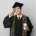 thumbnail image 5 of Fuzoiu Mardi Gras1 Print Graduation Sash,Graduation Stole,Unisex Adult Graduation Stole Shawl 91" Long,for Academic Commencements Shawl-Sharp Corner, 5 of 7
