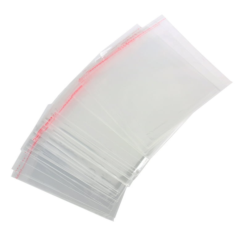 CRASPIRE 450 pc 450 Pcs Cellophane Bags, Small Resealable Adhesive OPP  Cello Bags for Bakery Candle Soap Cookie Earring Bracelet Jewelry Poly Bags,  inner measure: 13x10cm