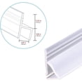 thumbnail image 3 of Tira de sellado para puerta de ducha de vidrio, tira de sellado suave para puerta de ducha de 120 pulgadas para detener fugas para puerta de vidrio sin marco de 3/8", 3 of 5