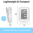 thumbnail image 7 of Hootek 3D Pedometer for Walking, Simple Step Counter with Large Digital Display, Step Tracker with Removable Clip Lanyard, Accurately Track Steps for Men Women Kids Adults Seniors, White, 7 of 7