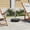 Black, variant on vidaXL Parasol Base Granite 66.1 lb Round Gray