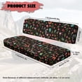 thumbnail image 7 of FKELYI Butterfly Hippie Flower Print UTV Seat Cover Waterproof Powersports Seats Covers Anti-Dust Mule Bench Seat Cover Compatible with Mule SX 2017-2023 Interior Decor, 7 of 7