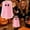 Pink, variant on Z52LingLing Decoration 1-Pack Freestanding Ghost Drink Sleeve, Insulated White Halloween Can Cooler Holder with Stable Base for Bar