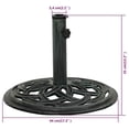 thumbnail image 7 of vidaXL Umbrella Weighted Base Patio Parasol Stand for Poles of 1.4"/1.5"/1.9", 7 of 7