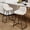 24‘’ White, variant on Andeworld 24'' Bar Stools with Back, Modern Counter Height Stools with Footrest, Set of 2, Faux Leather Seat, Brown