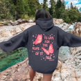 thumbnail image 4 of Graphic Hoodie for Women 2024 Cute Preppy Sweatshirt Long Sleeve Drawstring Pullover Tops with Pockets, 4 of 6