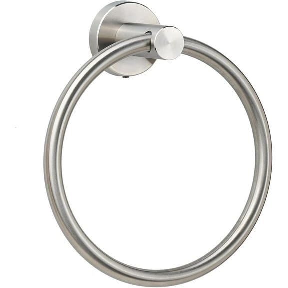 Towel Ring for Bathroom Wall, Brushed Nickel Hand Towel Holder, Modern Bath Hand Towel Ring Stainless Steel Round Towel Holder for Bathroom & Kitchen