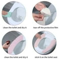 thumbnail image 3 of Bathroom adhesive toilet seat cover cushion 4 Washable and reusable winter seat cushionpink, 3 of 5