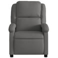 thumbnail image 5 of vidaXL Massage Recliner Chair Grey Real Leather, 5 of 5