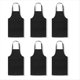 thumbnail image 1 of Paquete de 6 Delantales para Adultos con 2 Bolsillos Delantal Artístico Ajustable para Cocinar, Hornear, Pintar, Hacer Manualidades, Asar una la Parrilla, 1 of 5