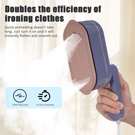 Steamer for Clothes, Portable Home & Travel Handheld Wrinkles Remover for Clothes-Purple