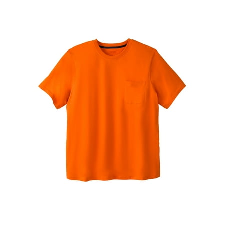 Boulder Creek By Kingsize Men's Big & Tall Heavyweight Crewneck Pocket T-Shirt
