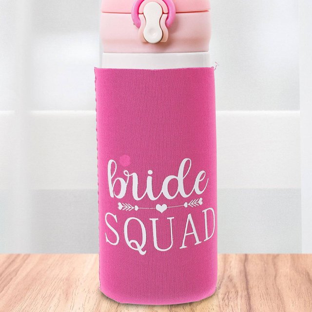 BESTYASH Funda De Tela Rosa Para Lata Con Aislamiento Térmico Para Cerveza Y Refrescos