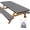 Black, variant on SENLINK Picnic Table Cover with Bench Covers, Camping Essentials, Waterproof Windproof Tablecloth with Drawstring Bag, Fitted Rectangle Tables and Seats, 72in，Black