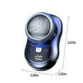 thumbnail image 2 of Yatlte One-Button Shave, Mini Shaver Portable Electric Shaver, Pocket Size Shaver Wet and Dry Razor, Waterproof Rotary Shaver, USB Rechargeable Shaver for Car, Outdoor, Business Travel, 2 of 7