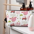 thumbnail image 5 of Toiletry Bag, Cow And Pig Leather Waterproof Travel Makeup Cosmetic Bag Organizer, Large Capacity Toiletry Bag for Travel Size Toiletries, Skin Care Bag for Women, 5 of 8