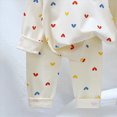 thumbnail image 5 of TOWED22 Toddler Boys Girls Pajamas Set 2Pcs Long Sleeve Cotton Print Top and Pants Soft Sleepwear Pjs Jammies Fall Winter 3 6 9 12 18 24 Months 2 3 4 5 6 7 8 9 Years(Red,7-8 Y), 5 of 6