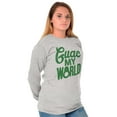 thumbnail image 3 of Guac World Guacamole Avocado Foodie Long Sleeve TShirt Men Women Brisco Brands S, 3 of 6