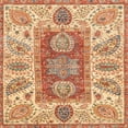 thumbnail image 1 of Ahgly Company Indoor Square Abstract Red Abstract Area Rugs, 6' Square, 1 of 6