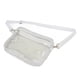 thumbnail image 4 of Bolsa de mensajero Bolsa de hombro transparente PVC Cremallera impermeable Correa ajustable Monedero de gran capacidad para viajes Blanco, 4 of 12