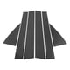 thumbnail image 1 of 6 Pcs Moldura de Ventana del Pilar para GMC Acadia 2007-2016 Patrón de Fibra de Carbono Negro, 1 of 1