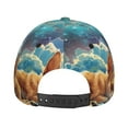thumbnail image 4 of Xecao Artistic Starry Sky Cloud Dog for Baseball Cap: Unisex, crafted from classic polyester twill fabric, featuring a soft unconstructed design, 4 of 5