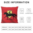 thumbnail image 5 of Orinice Horse Graphic Decorative Cushion Throw Pillow Cover for Home Couch Living Room Bed Sofa Pillowcase 24x24in, 5 of 5