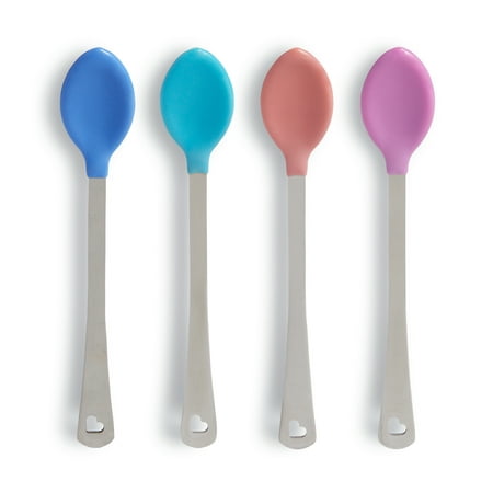 Munchkin White Hot Safety Spoons, Includes White Hot Technology, BPA-Free, 4 Pack