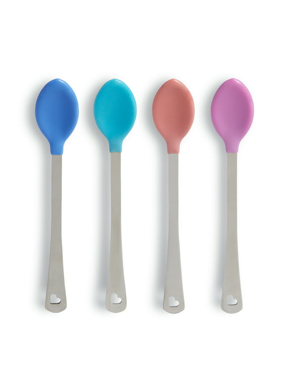 Munchkin White Hot Safety Baby Spoons, Multi-color, 4 Pack, Unisex