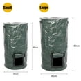thumbnail image 3 of Amdohai Sacs à Ordures Compostables Sac pour Déchets de Jardin Sac de Jardinage en PE Sac Réutilisable pour Restes de Nourriture pour Pelouse Piscine Feuille Sac pour Déchets de Cour, 3 of 8