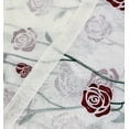 thumbnail image 3 of Serafina Home Burgundy Rose Flower Shower Curtain For The Bathroom, 3 of 5