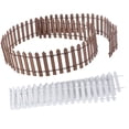 thumbnail image 1 of OULII 2Pcs Mini Fence Brown Wood for Sand Table Decoration, 1 of 6