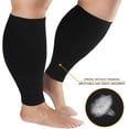 thumbnail image 2 of Plus Size Compression Sleeves for Calves Women Wide Calf Compression Legs Sleeves Men XL, Relieve Varicose Veins, Edema, Swelling, Soreness, Shin splints, for Work, Travel, Sports and Daily Wear, 2 of 7