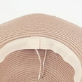 thumbnail image 6 of Diufon Wide Brim Straw Hat for Women Trendy Pearls Hem Outdoor Beach Sun Hats Holiday Style Cap with Bow, 6 of 7