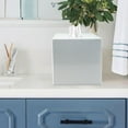 thumbnail image 5 of nu steel Basic Square Luxury Tissue Box Holder, White TG9H-WHITE, 5 of 5