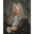 thumbnail image 3 of Joseph Vivien 20x24 Black Modern Framed Museum Art Print Titled - Portrait of a Man (About 1725), 3 of 5