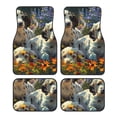 thumbnail image 1 of Fotbe Sunflower Field Spotted Dog Juego de 4 Tapetes para Auto con Estampado – Alfombrillas de Goma Reforzada, Diseño Antideslizante, Protección para Todo el Año – Vehículos, Autos, Camionetas y SUVs, 1 of 7