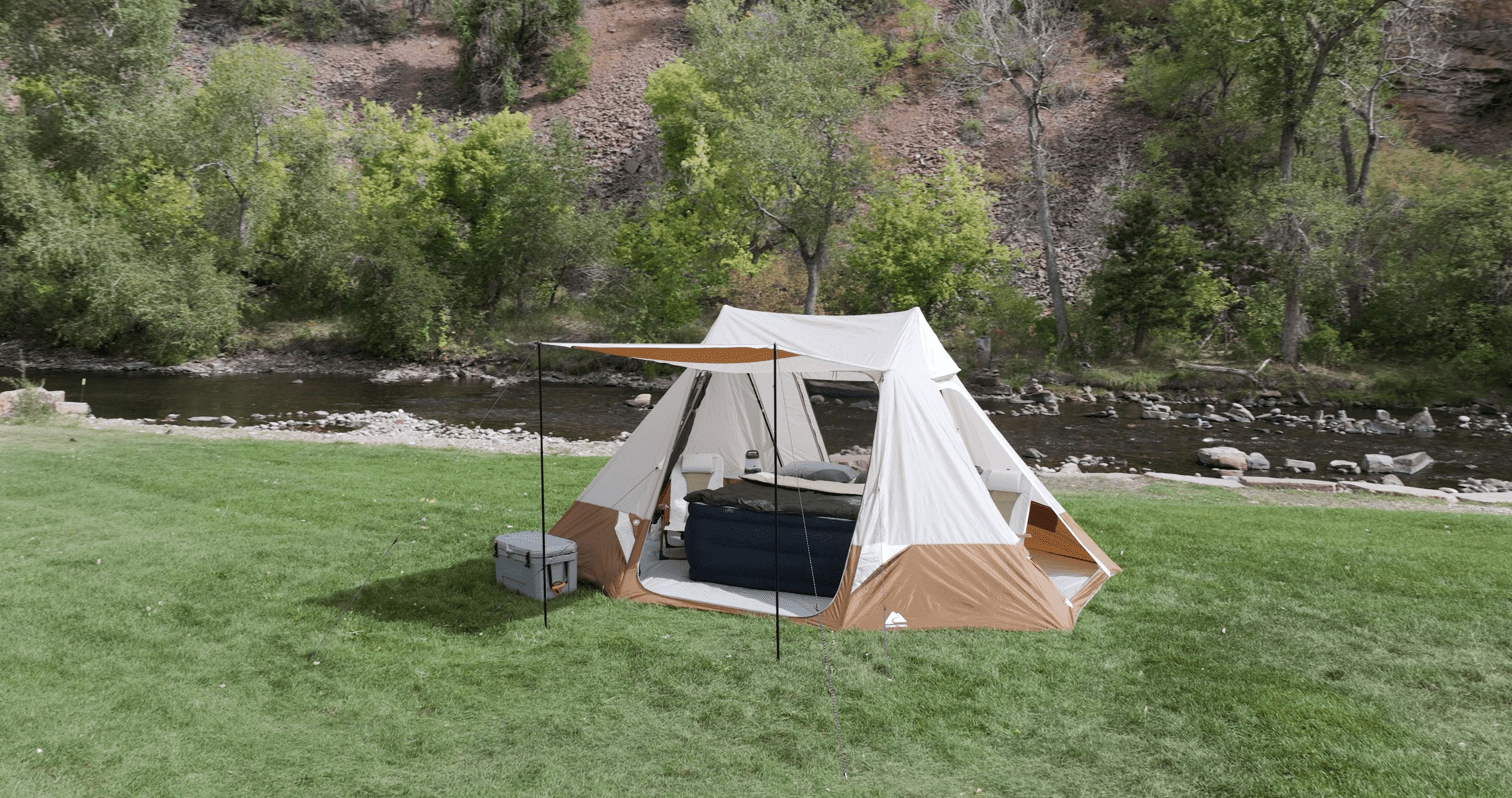 Ozark Trail 10 Person Glamping Ridge Tent with Awning