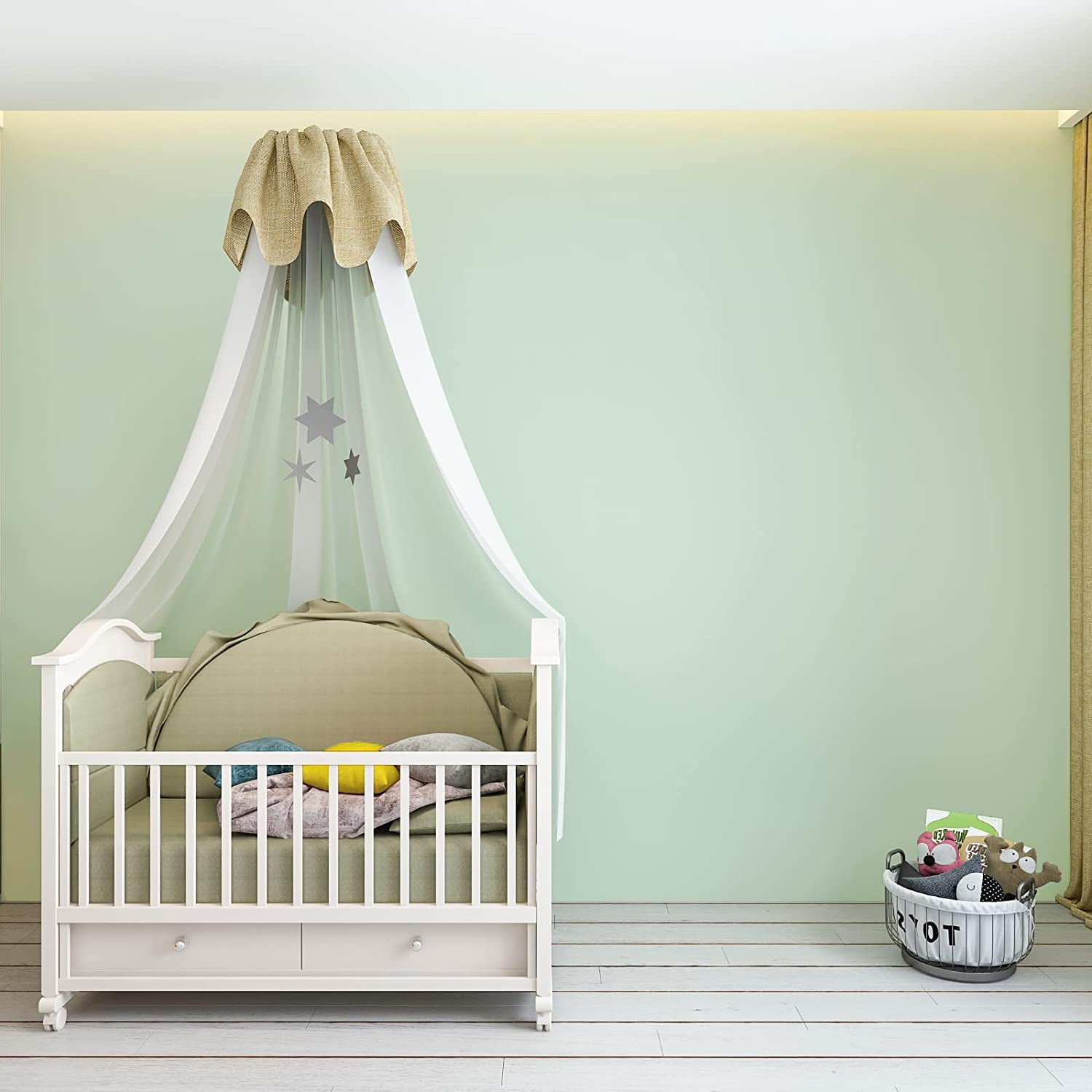 VEELIKE Green, Peel And Stick Wallpaper 15.7" x 354"