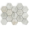thumbnail image 2 of Splendor 8.9 in. x 12.8 in. Polished Beige Porcelain Mosaic Hexagon Wall and Floor Tile (7.09 sq. ft./case) (9-pack), 2 of 5