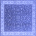 thumbnail image 1 of Ahgly Company Indoor Square Oriental Blue Industrial Area Rugs, 3' Square, 1 of 4