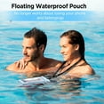 thumbnail image 2 of [Floatable] Floating Universal Waterproof Phone case 2 Pack-Up to 7.0",Phone Pouch with Adjustable Neck Lanyard,IPX8 Cellphone Dry Bags for Vacation Water Activities（Black+Light Blue）, 2 of 5