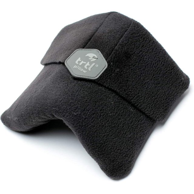 Trtl Pillow - Scientifically Proven Super Soft Neck Support Travel Pillow - Machine Washable Black