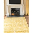 thumbnail image 5 of Unique Loom Rabat Shag Collection Area Rug - Tribal (8' x 10' Rectangle Yellow/Ivory), 5 of 6