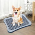 thumbnail image 4 of Pet Pee Toilet Litter Bedding Box Pee Pad for Indoor Kitten Pets Accessories Cyan, 4 of 10