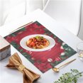 thumbnail image 6 of Clearance! Caoblia Christmas Placemats 12x18" Washable Wipeable Heat-Proof Christmas Printing Placemats for Kitchen, Dining Table, Holiday, Party Decor Supplies, Christmas Decorations, 6 of 6